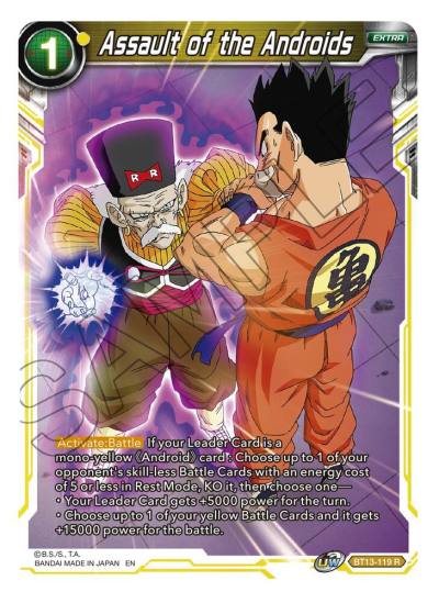 Assault of the Androids BT13-119 Supreme Rivalry Dragonball Super card