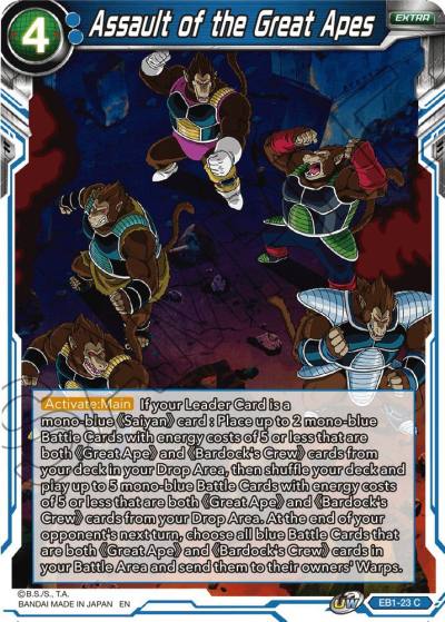 Assault of the Great Apes Foil EB1-23 Battle Evolution Booster Dragonball Super card