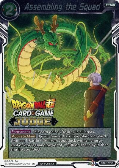 Assembling the Squad BT7-107 Judge Promotion Cards Dragonball Super card