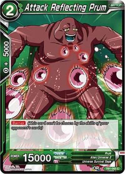 Attack Reflecting Prum Foil TB1-065 Tournament of Power Dragonball Super card