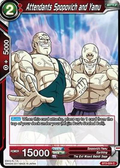 Attendants Spopovich and Yamu BT2-024 Union Force Dragonball Super card