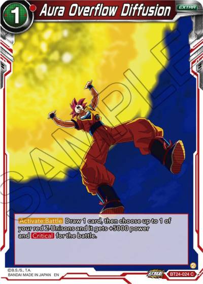 Aura Overflow Diffusion BT24-024 Beyond Generations Dragonball Super card