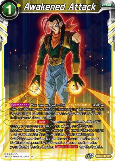 Awakened Attack BT14-119 Cross Spirits Dragonball Super card
