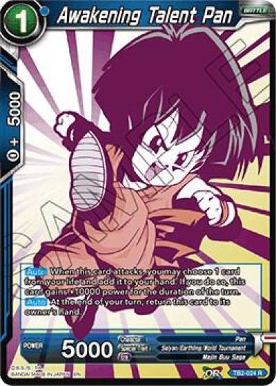 Awakening Talent Pan Alternate Art TB2-024 Special Anniversary Set 2020 Dragonball Super card