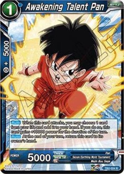 Awakening Talent Pan TB2-024 World Martial Arts Tournament Dragonball Super card