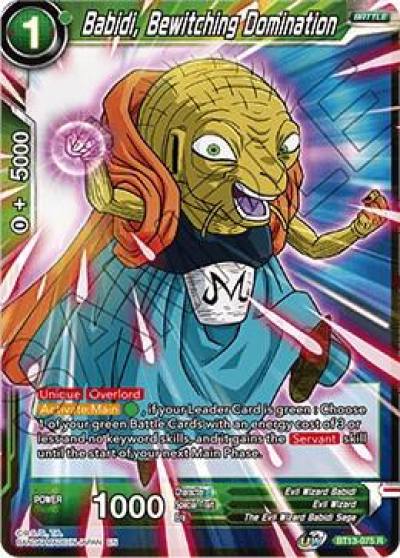 Babidi Bewitching Domination BT13-075 Supreme Rivalry Dragonball Super card