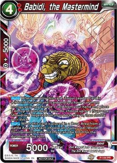 Babidi the Mastermind Power Booster Foil P-144 Promotion Cards Dragonball Super card