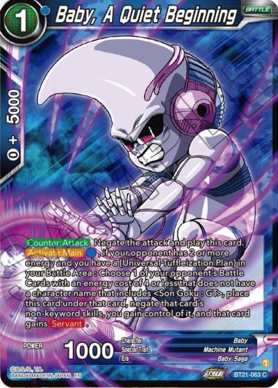 Baby A Quiet Beginning BT21-063 Wild Resurgence Dragonball Super card