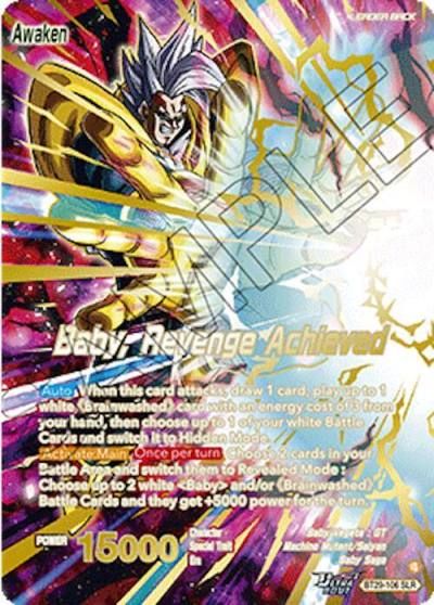 Baby Baby Revenge Achieved SLR BT29-106 Fearsome Rivals Dragonball Super card
