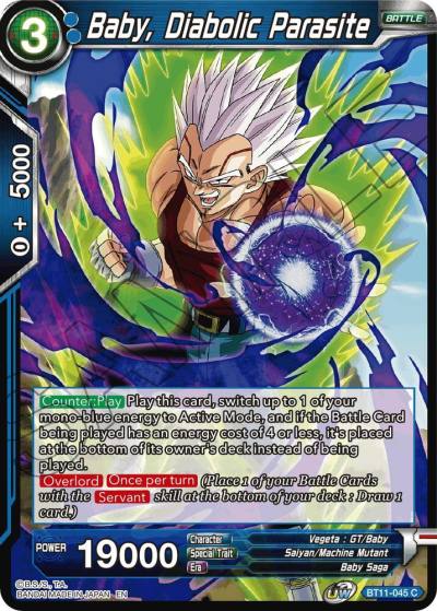 Baby Diabolic Parasite Foil BT11-045 Vermilion Bloodline Dragonball Super card