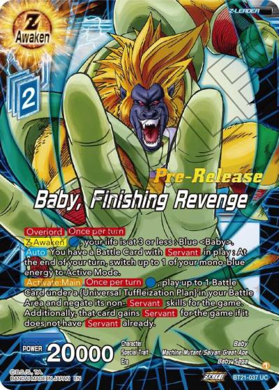 Baby Finishing Revenge BT21-037 Wild Resurgence Pre-Release Cards Dragonball Super card
