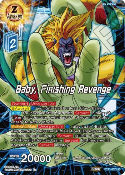 Baby Finishing Revenge Foil BT21-037 Wild Resurgence Dragonball Super card