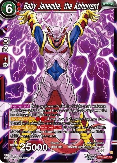 Baby Janemba the Abhorrent BT31-020 Impact Beyond Dimensions Dragonball Super card