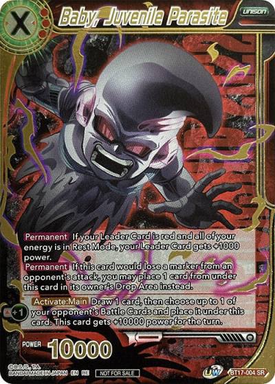 Baby Juvenile Parasite Championship 2022 Celebration Pack Deluxe Set Gold Stamped BT17-004 Promotion Cards Dragonball Super card