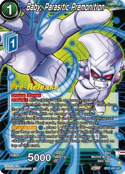 Baby Parasitic Premonition BT21-041 Wild Resurgence Pre-Release Cards Dragonball Super card