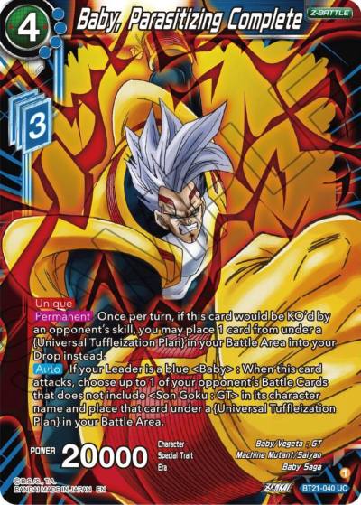 Baby Parasitizing Complete BT21-040 Wild Resurgence Dragonball Super card
