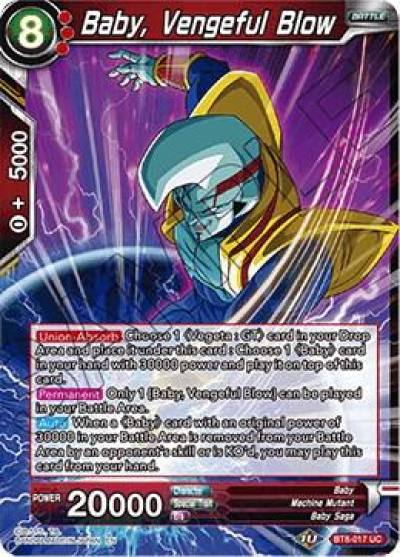 Baby Vengeful Blow BT8-017 Malicious Machinations Dragonball Super card
