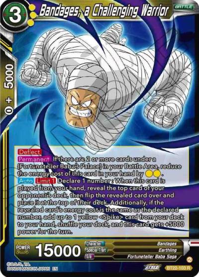Bandages a Challenging Warrior BT22-103 Critical Blow Dragonball Super card