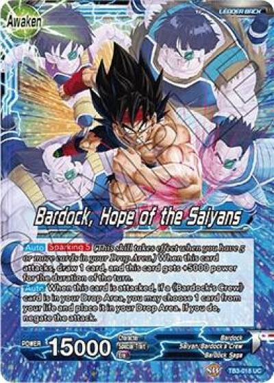 Bardock Bardock Hope of the Saiyans TB3-018 Clash of Fates Dragonball Super card