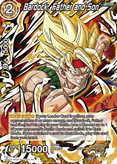 Bardock Father and Son Reprint DB1-100 Battle Evolution Booster Dragonball Super card