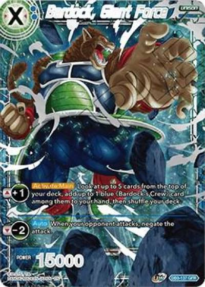 Bardock Giant Force DB3-137 Draft Box 06 - Giant Force Dragonball Super card