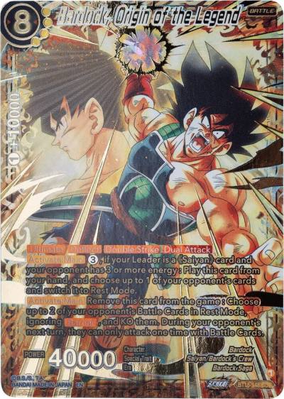 Bardock Origin of the Legend GDR BT18-148 Dawn of the Z-Legends Dragonball Super card