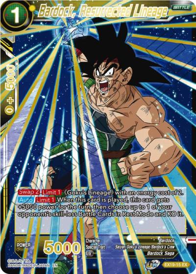 Bardock Resurrected Lineage EX19-15 Special Anniversary Set 2021 Dragonball Super card