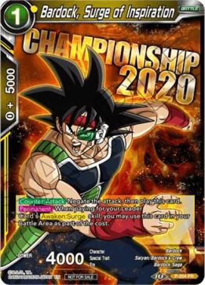 Bardock Surge of Inspiration P-204 Promotion Cards Dragonball Super card