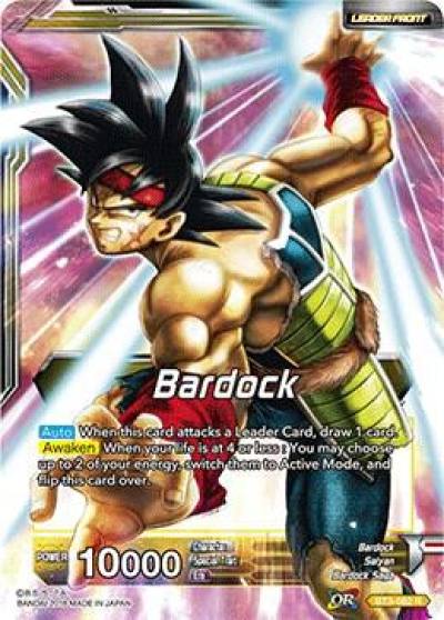 Bardock Unwavering Justice Bardock BT3-082 Cross Worlds Dragonball Super card