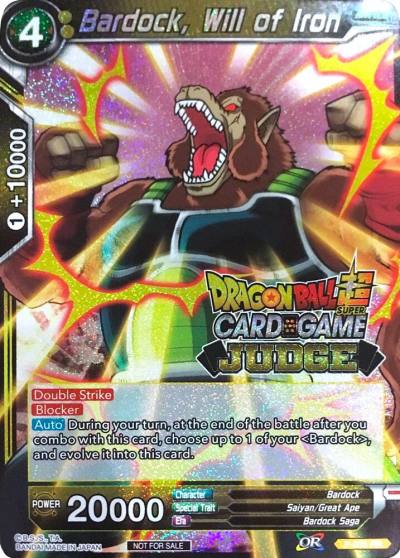Bardock Will of Iron P-035 Judge Promotion Cards Dragonball Super card