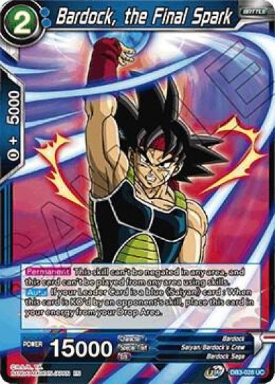 Bardock the Final Spark DB3-028 Draft Box 06 - Giant Force Dragonball Super card