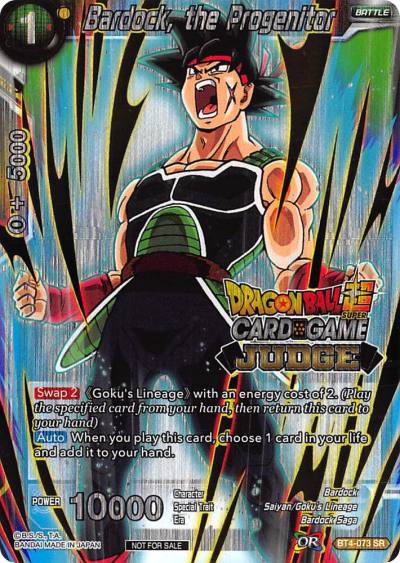 Bardock the Progenitor BT4-073 Judge Promotion Cards Dragonball Super card