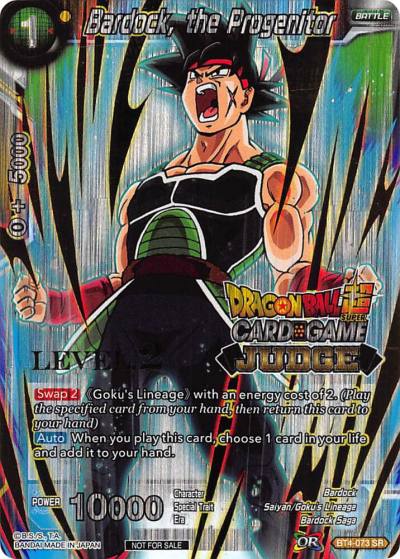 Bardock the Progenitor Level 2 BT4-073 Judge Promotion Cards Dragonball Super card