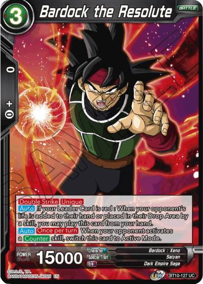 Bardock the Resolute BT10-127 Rise of the Unison Warrior Dragonball Super card