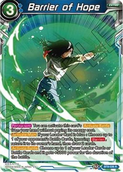 Barrier of Hope BT9-036 Universal Onslaught Dragonball Super card