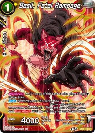 Basil Fatal Rampage DB2-111 Draft Box 05 - Divine Multiverse Dragonball Super card