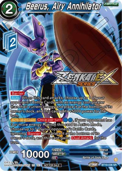 Beerus Airy Annihilator Event Pack 14 BT19-036 Promotion Cards Dragonball Super card