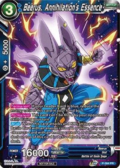 Beerus Annihilations Essence Tournament Pack Vol 8 P-384 Tournament Promotion Cards Dragonball Super card