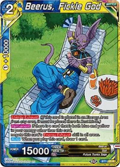 Beerus Fickle God BT7-120 Assault of the Saiyans Dragonball Super card