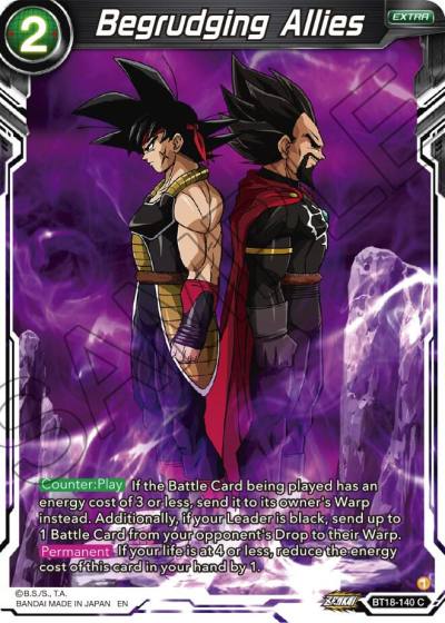 Begrudging Allies BT18-140 Dawn of the Z-Legends Dragonball Super card