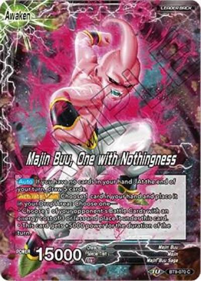 Bibidi Majin Buu One with Nothingness BT9-070 Universal Onslaught Dragonball Super card