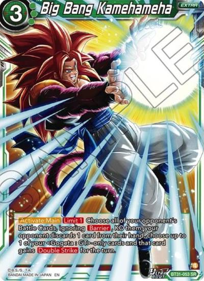 Big Bang Kamehameha BT31-053 Impact Beyond Dimensions Dragonball Super card
