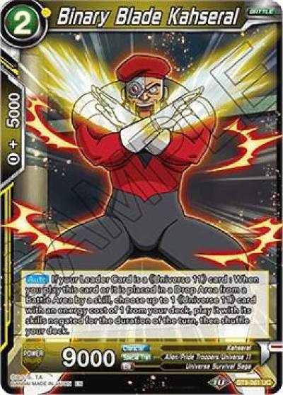Binary Blade Kahseral Foil BT9-061 Universal Onslaught Dragonball Super card
