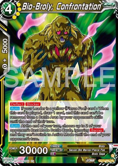 Bio Broly Confrontation BT27-086 History of Z Dragonball Super card