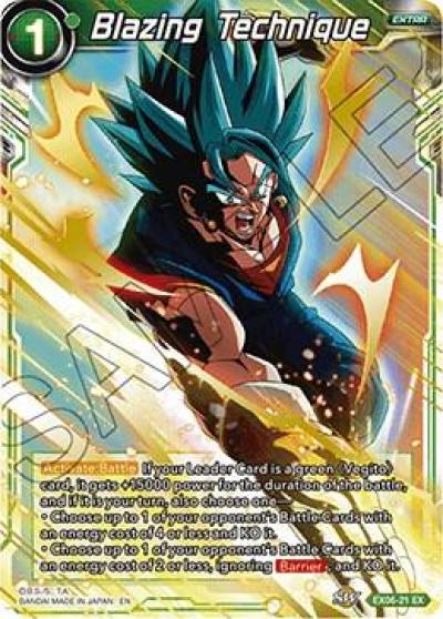 Blazing Technique EX06-21 Special Anniversary Set Dragonball Super card