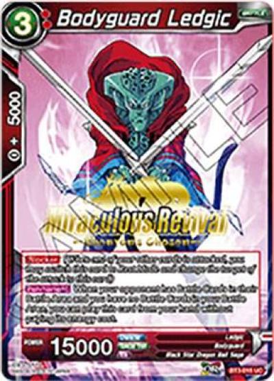 Bodyguard Ledgic Shenrons Chosen Stamped BT3-015 Tournament Promotion Cards Dragonball Super card