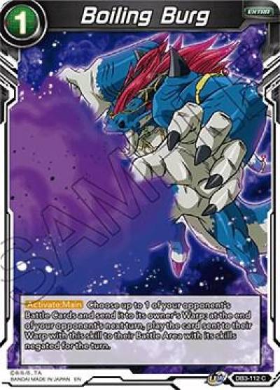 Boiling Burg DB3-112 Draft Box 06 - Giant Force Dragonball Super card