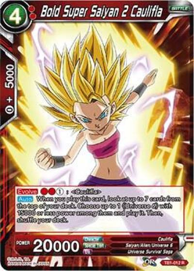 Bold Super Saiyan 2 Caulifla TB1-012 Tournament of Power Dragonball Super card