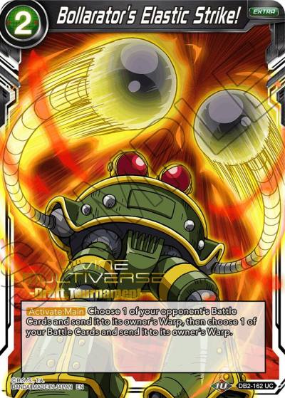 Bollarators Elastic Strike Divine Multiverse Draft Tournament DB2-162 Tournament Promotion Cards Dragonball Super card