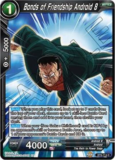 Bonds of Friendship Android 8 BT6-114 Destroyer Kings Dragonball Super card